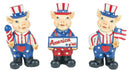 Star Spangled Piggy Tabletop 3 Asst