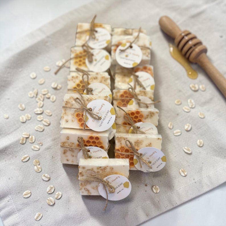 Honey Bee Soap Favors- Personalized Gifts, goat milk soap