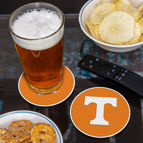 TENNESSEE UNIVERSITY  4" MOLDED PVC COASTER 4-PACK