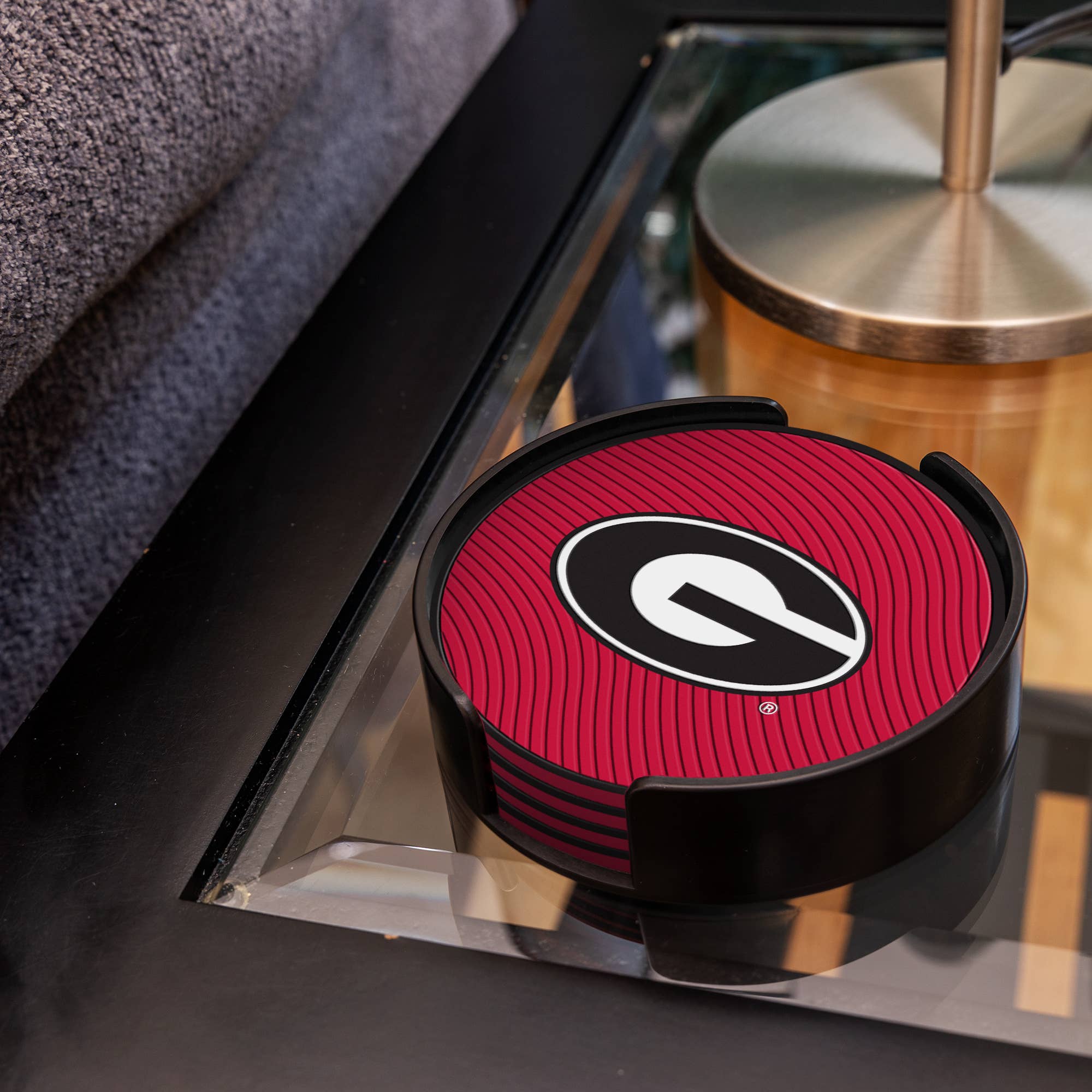 Georgia Bulldogs Molded PVC Coaster (4-Pack)
