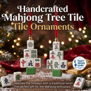 Mahjong Tile Tree Christmas Ornament, Authentic Mahjong Tiles, Mahjong Lover Gift, Game Night Decor, family Christmas Gift for mahjong mama
