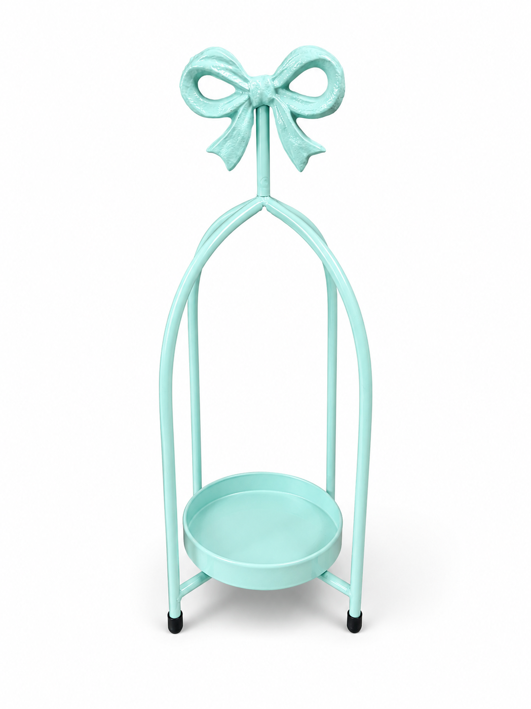 Teal Bow Candle Holder