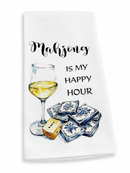 Mahjong Is My Happy Hour Kitchen Towel
