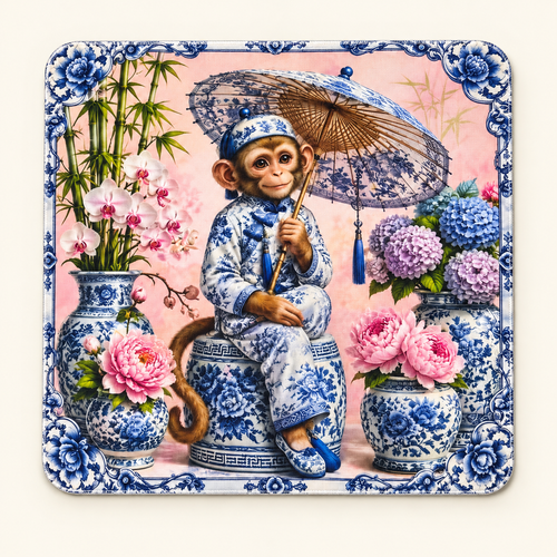 Mahjong Mat-Shady Monkey