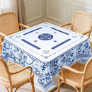 Blue Tablecloth Mahjong Mat