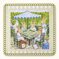 Mahjong Mat-Bunnies Buddies at Play