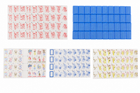 Mahjong Tile Set 160pc Blue Stripe