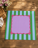 Stripes and Bows Mahjong Mat
