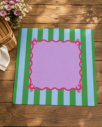 Stripes and Bows Mahjong Mat