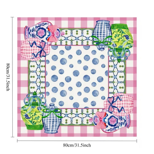 Bows and Dots Mahjong Mat