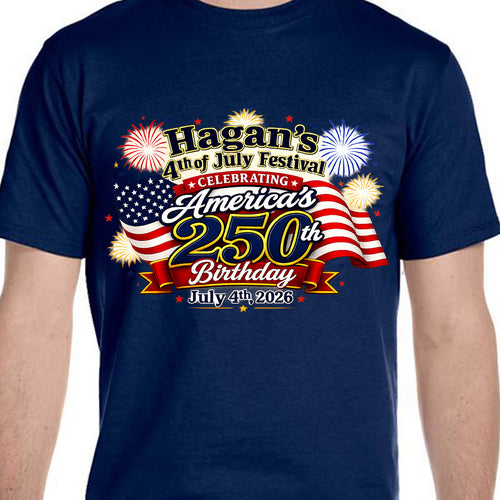 Hagan Fourth of July Festival T-Shirts (Gildan)