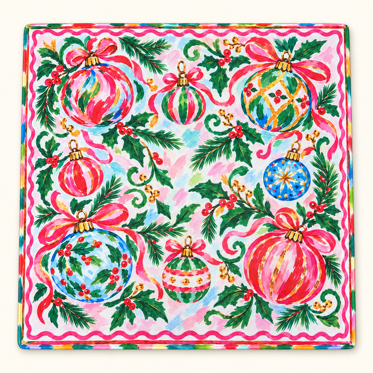 Mahjong Mat-Preppy Holiday