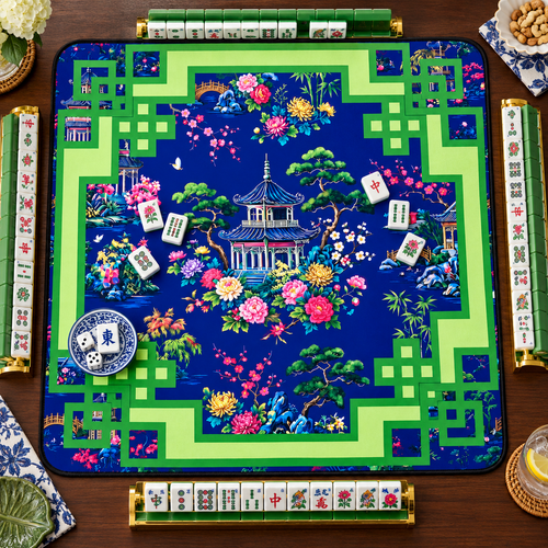 Mahjong Mat - Pagoda