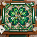 Mahjong Mat- Irish Clover