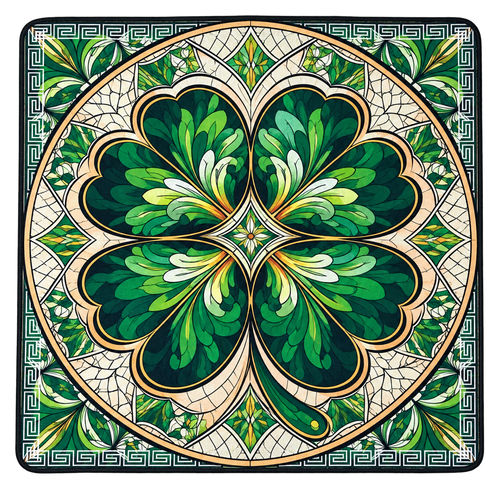Mahjong Mat- Irish Clover