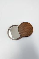 wooden personalized pocket mirror