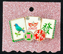 Mahjong Tile Brooch