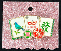 Mahjong Tile Brooch