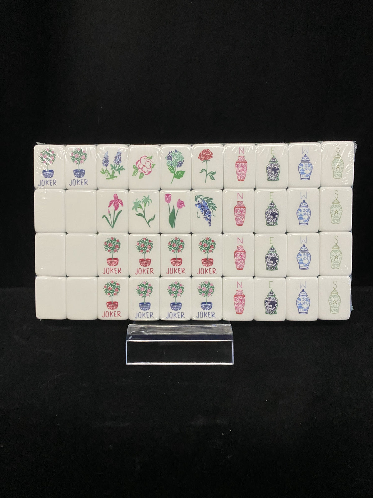 Mahjong Tiles Set - Hummingbirds & Puppy Dogs