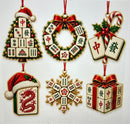 Mahjong Classic 6pc Ornament Set