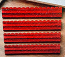 Red Chunky Glitter Mahjong Racks - set of 4