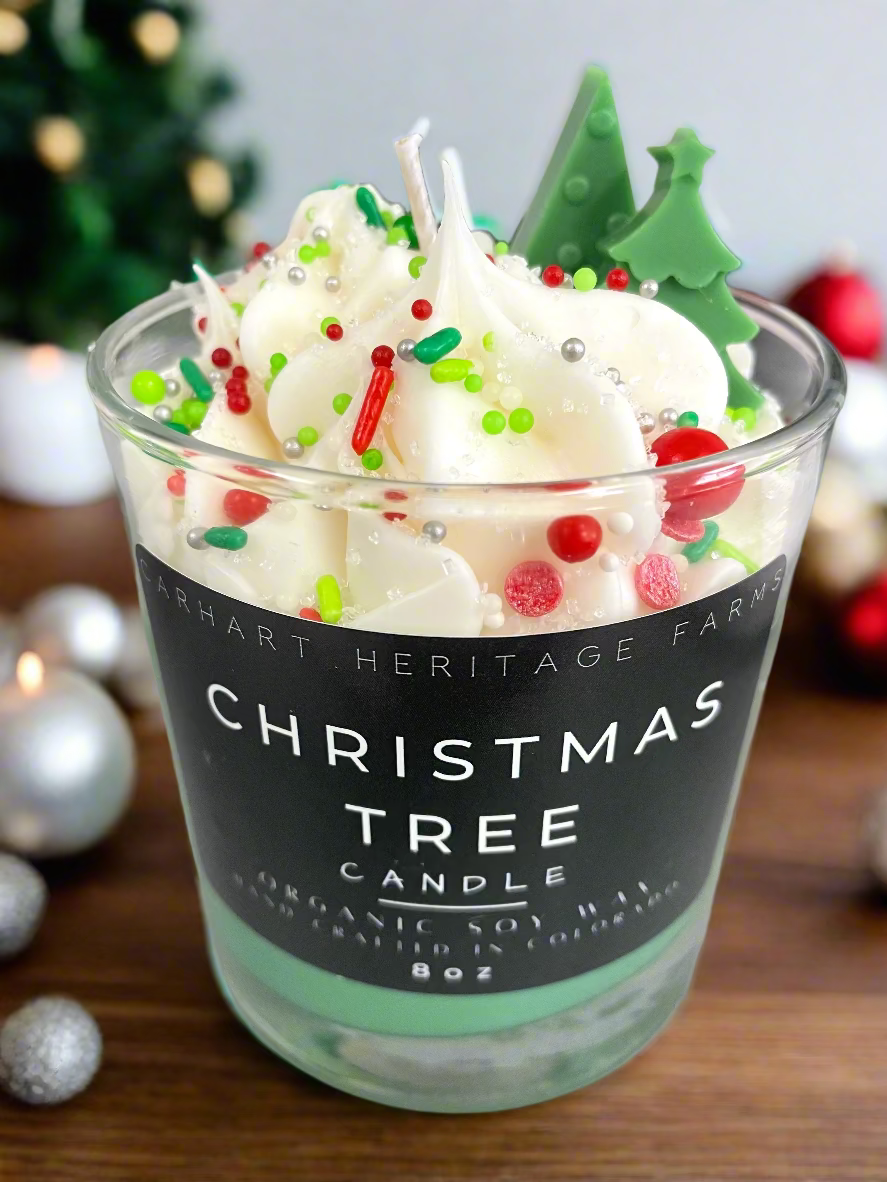 Christmas Tree Dessert Candle