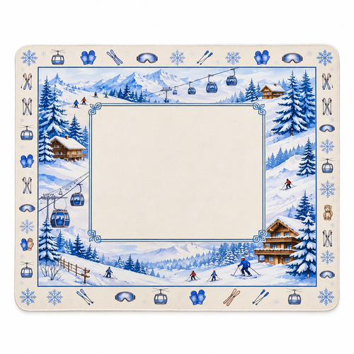 Mahjong Mat- On the Slopes