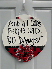 "GO DAWGS!" Doorhanger