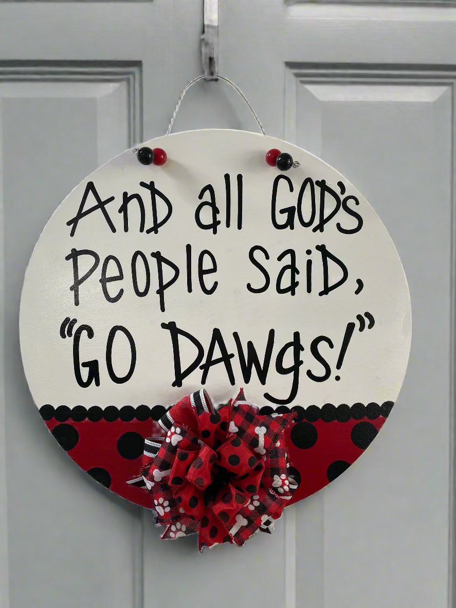 "GO DAWGS!" Doorhanger