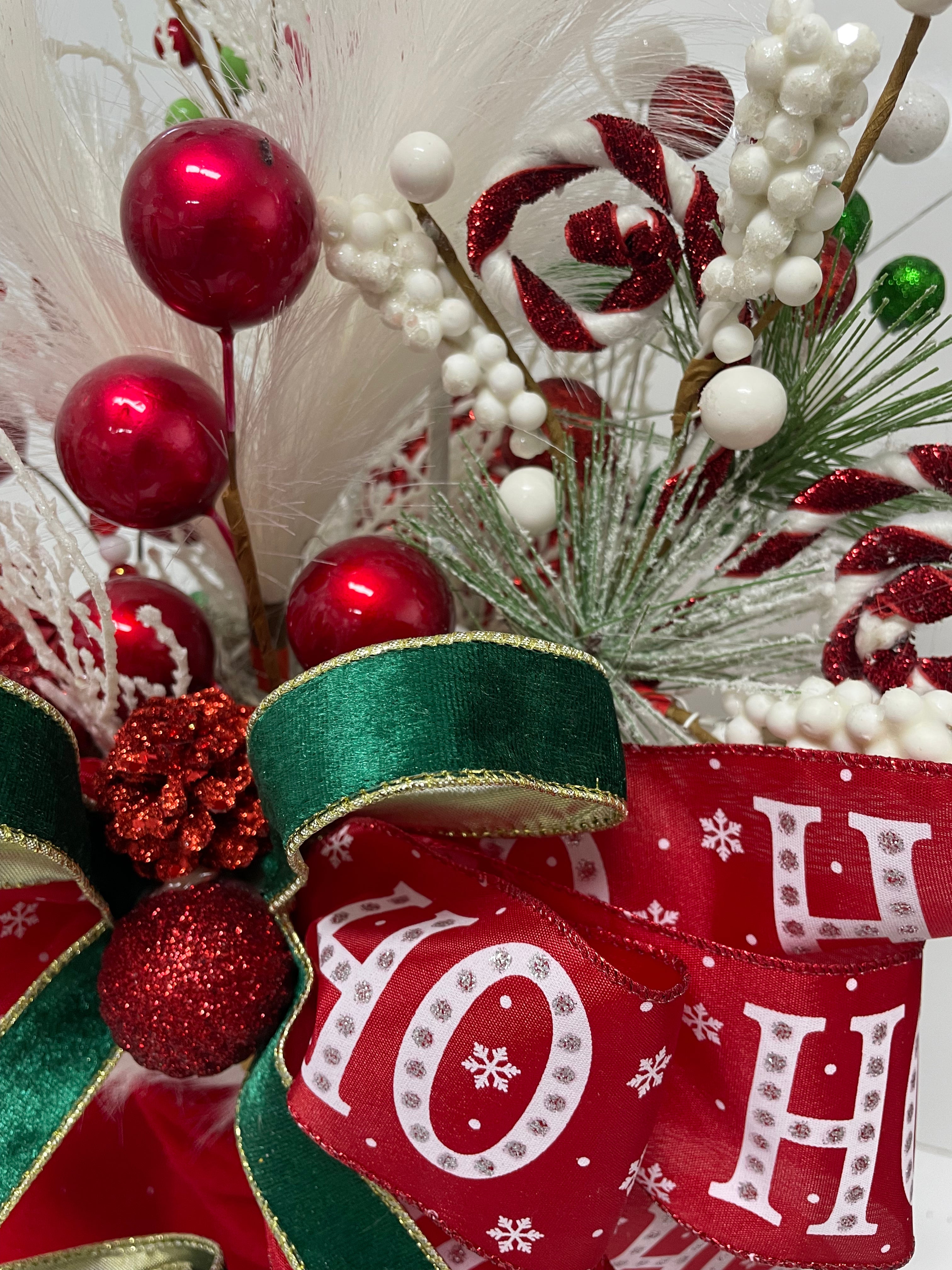Santa's Boot Holiday Centerpiece