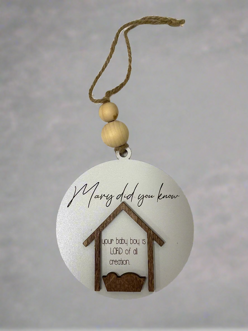 "Mary Did You Know" Ornament Set/13