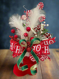 Santa's Boot Holiday Centerpiece