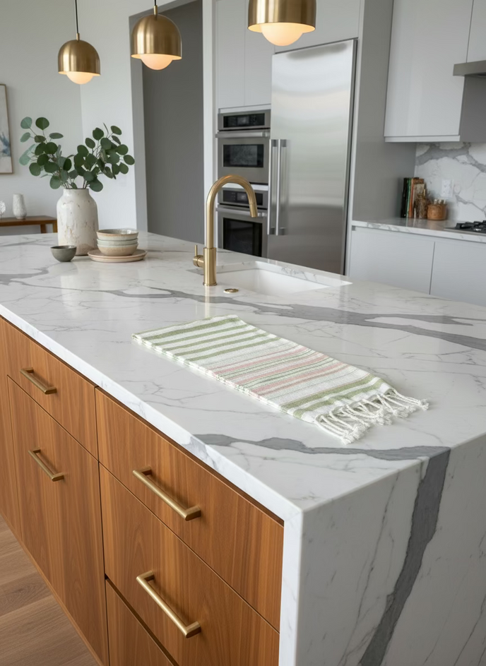 Blush & Sage Kitchen Towel