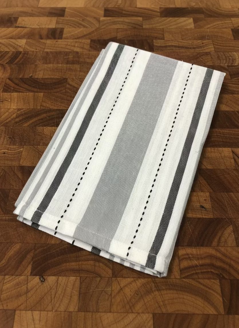 Black & White Kitchen Towels, Set of 4
