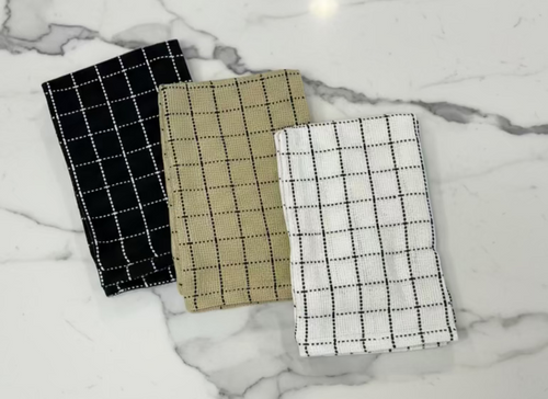 Black, White, Neutral Kitchen Towel and Cloth Sets