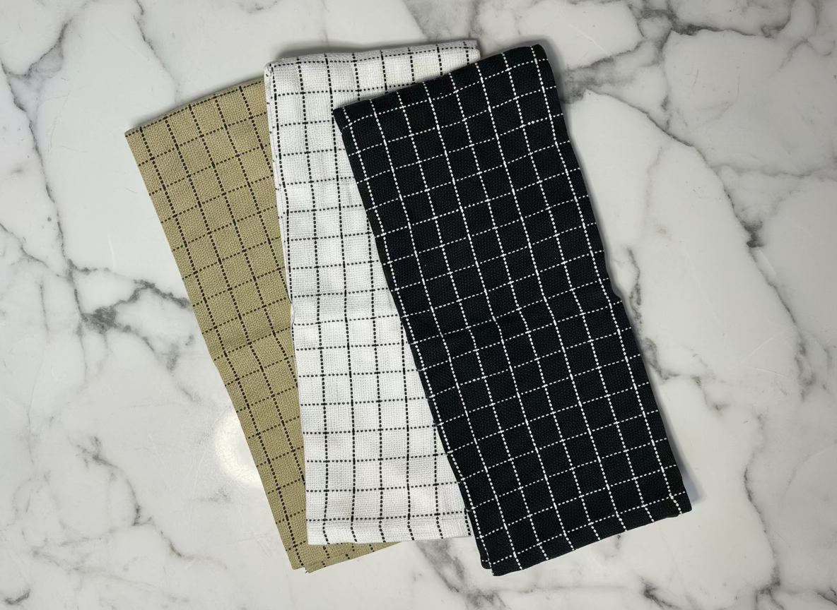 Black, White, Neutral Kitchen Towel and Cloth Sets