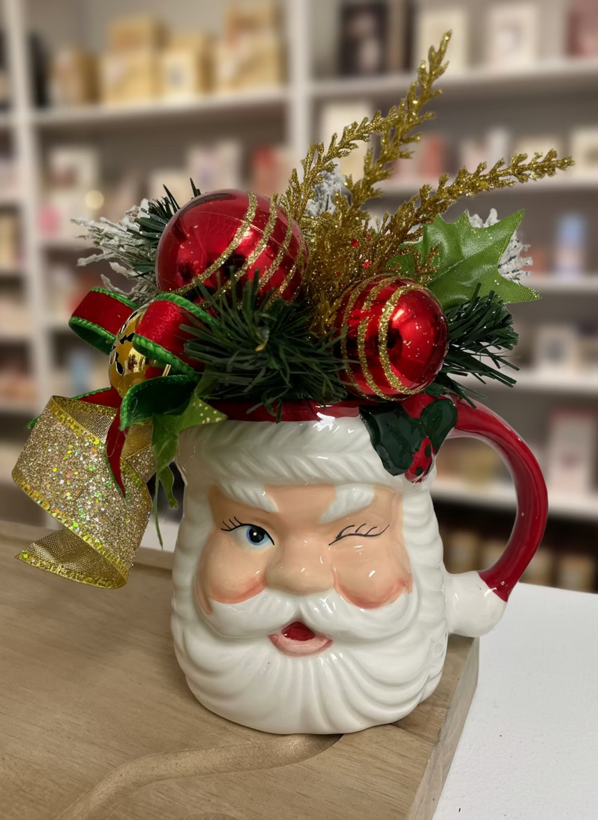 Evergreen Santa Mug