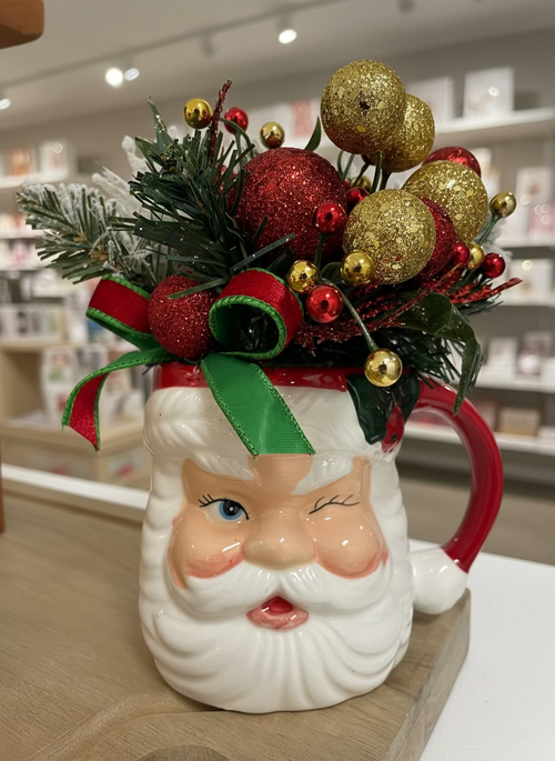 Evergreen Santa Mug