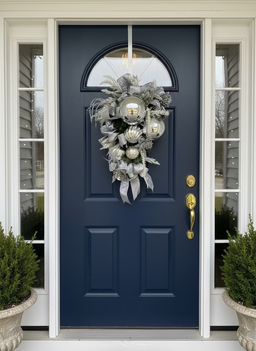 Silver Christmas Swag