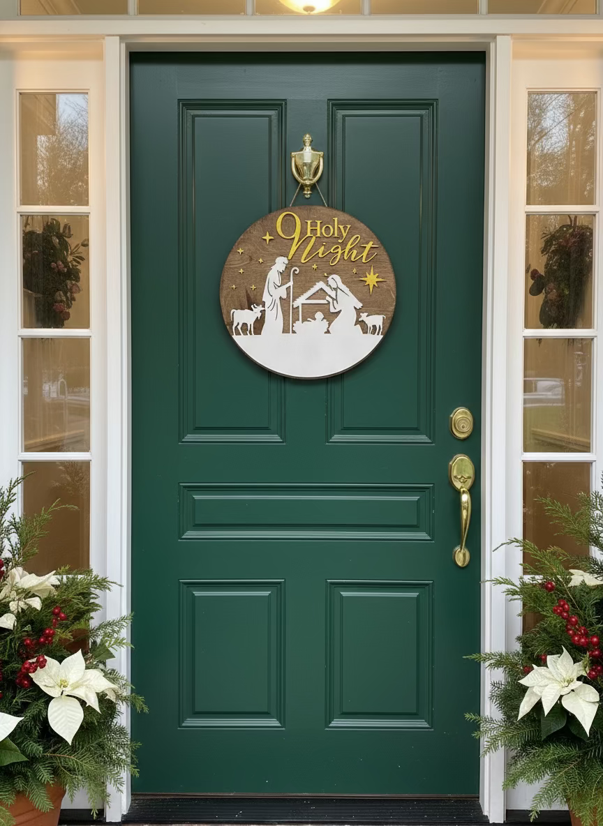 O Holy Night Doorhanger