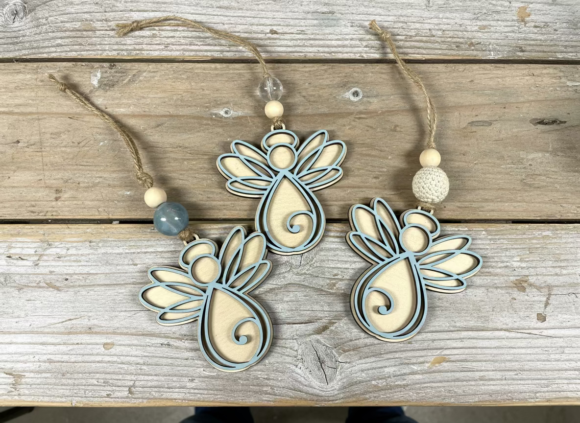 Layered Angel Ornaments