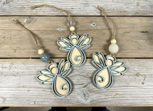 Layered Angel Ornaments