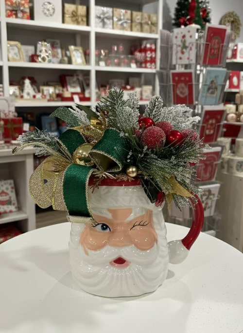 Evergreen Santa Mug