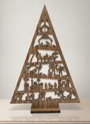 Handcrafted Nativity Tree