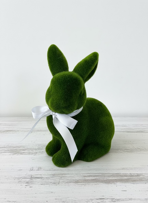 Mossy Flocked Bunnies