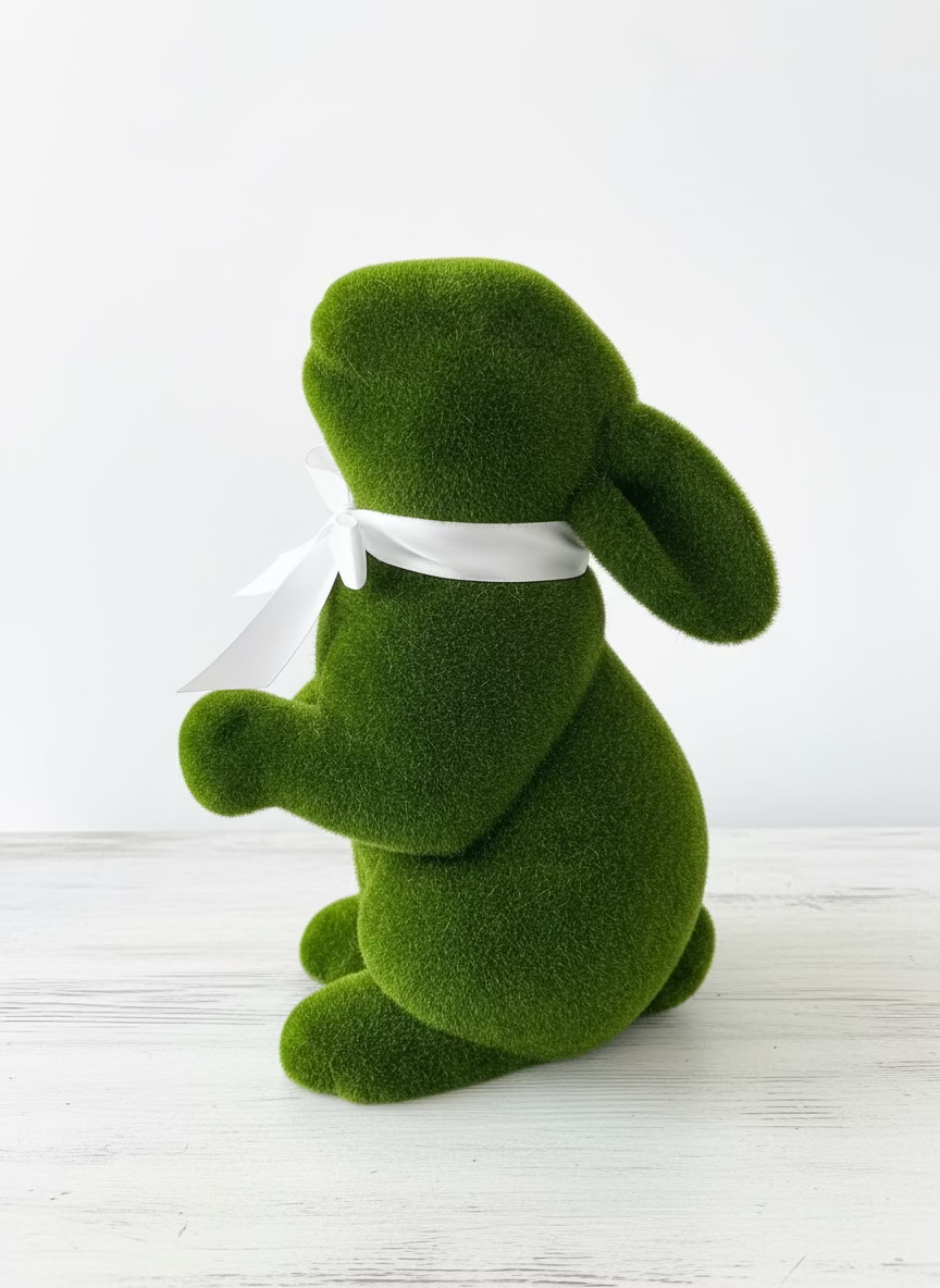 Mossy Flocked Bunnies