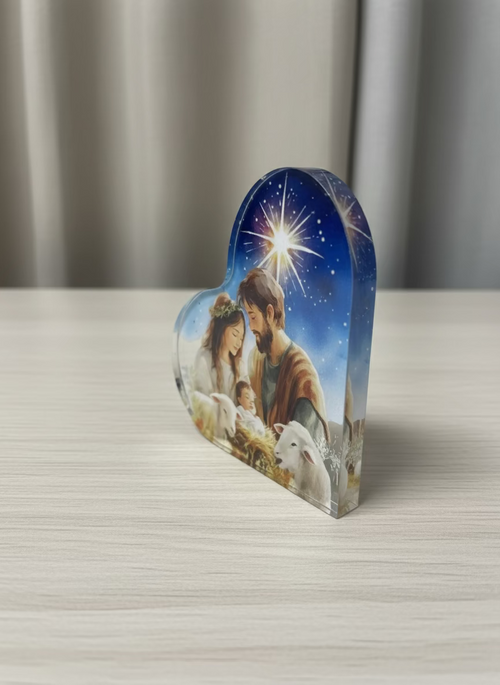 Small Nativity Story Acrylic Decor