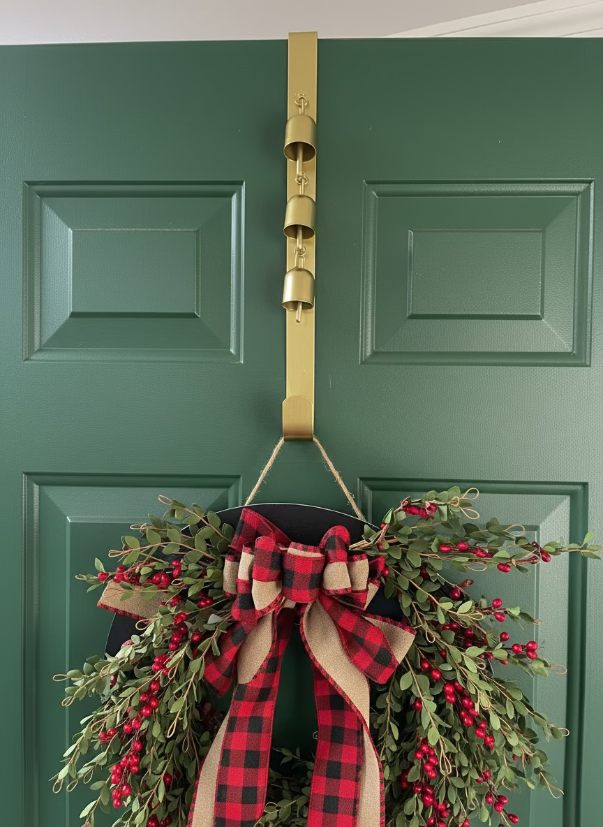 16" Wreath Hanger with Bells