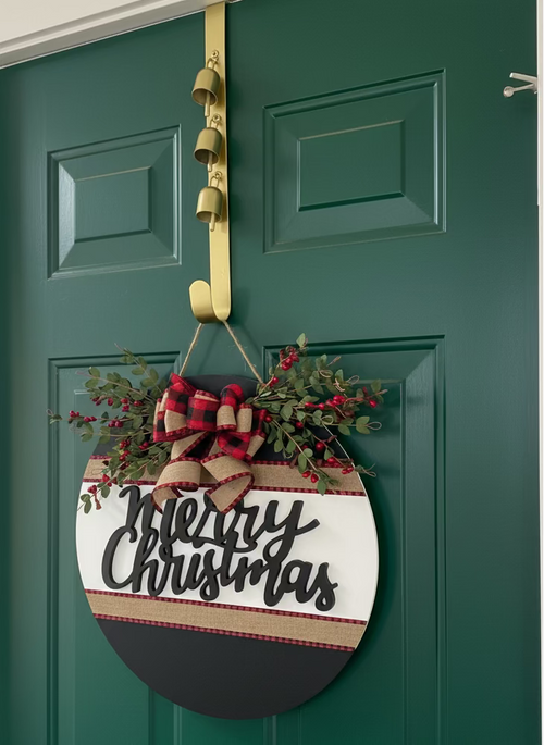 16" Wreath Hanger with Bells