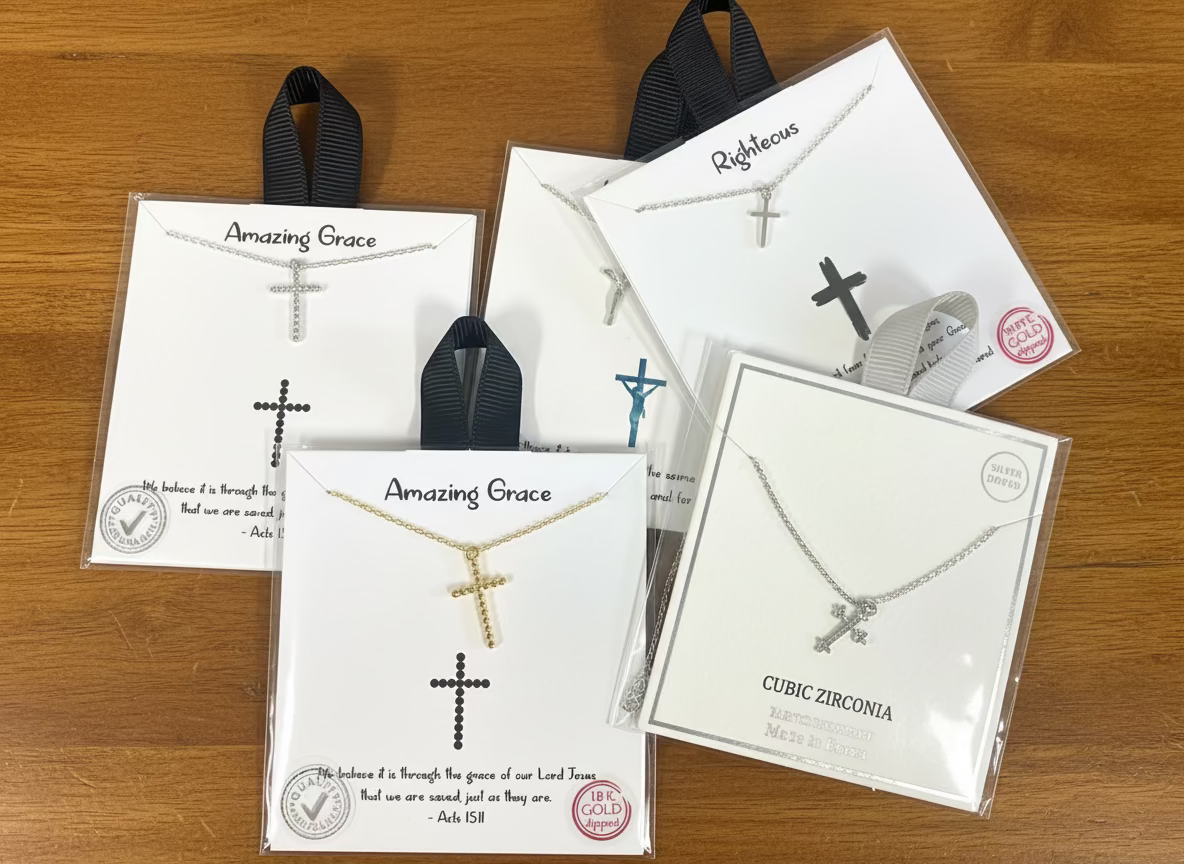 Small Cross Necklaces